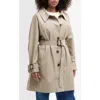 Barbour Maia Showerproof Cotton Blend Trench Coat In Sand