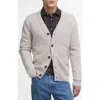 Barbour Mainland Knitted Cardigan In Gray
