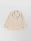 Barbour Maisy Double-breasted Jacket Front Pockets In Neutrals