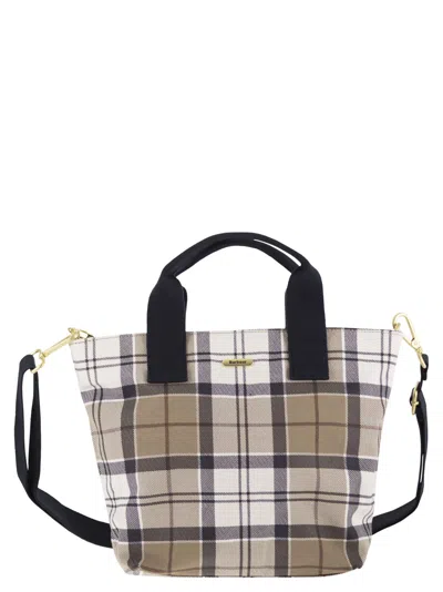 Barbour Maisy Tartan Cotton Tote Bag In Multi