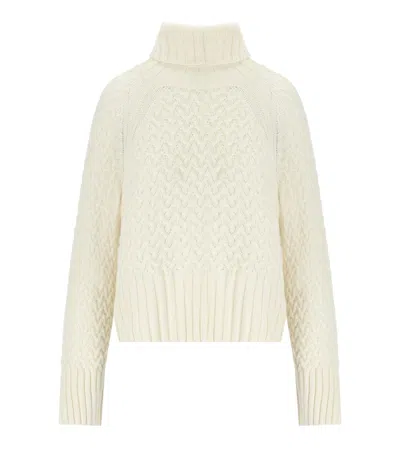 BARBOUR MALTON ECRU TURLENECK SWEATER