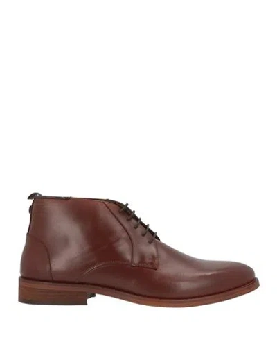 Barbour Man Ankle Boots Brown Size 10 Leather