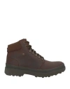 Barbour Man Ankle Boots Cocoa Size 9 Leather In Brown