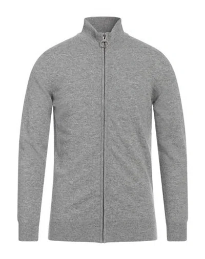 Barbour Man Cardigan Light Grey Size L Wool