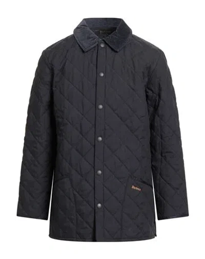 Barbour Man Coat Midnight Blue Size Xs Polyester In Gray