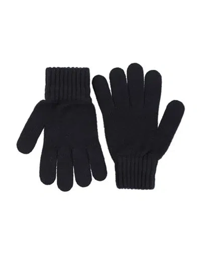 Barbour Man Gloves Navy Size S Wool