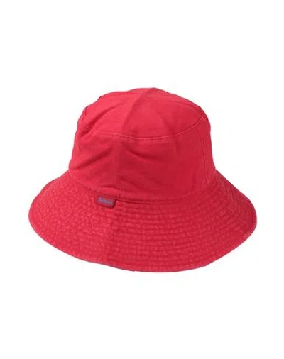 Barbour Man Hat Red Size M Cotton
