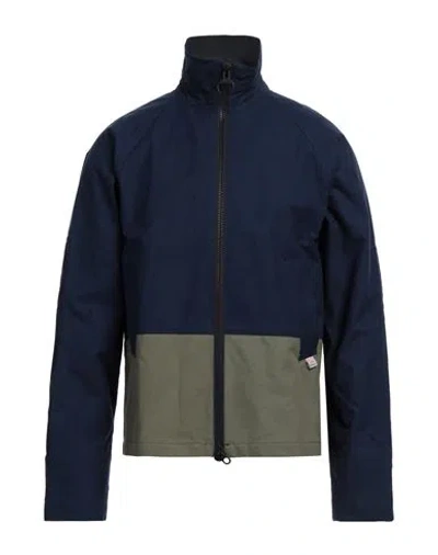 Barbour Man Jacket Bright Blue Size M Cotton
