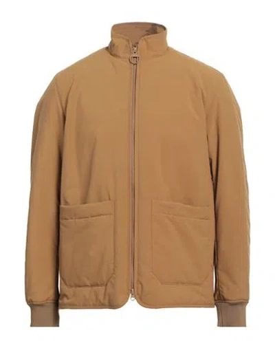 Barbour Man Jacket Camel Size L Polyester, Elastane In Beige