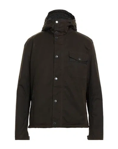 Barbour Man Jacket Dark Green Size M Cotton, Polyester, Acrylic In Olive