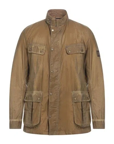 Barbour Man Jacket Khaki Size M Cotton In Brown