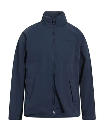 Barbour Man Jacket Navy Size Xl Polyamide In Blue