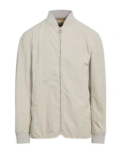 Barbour Man Jacket Off White Size Xl Polyamide In Neutral