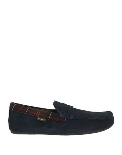Barbour Man Loafers Midnight Blue Size 10 Leather