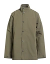 Barbour Man Overcoat & Trench Coat Military Green Size Xl Polyester, Cotton, Polyurethane In Green