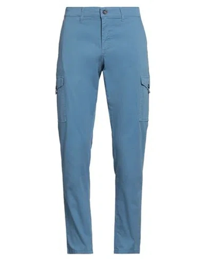 BARBOUR BARBOUR MAN PANTS AZURE SIZE 38 COTTON, ELASTANE