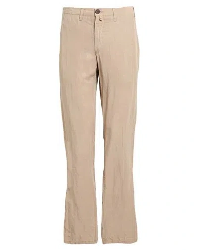 Barbour Man Pants Beige Size 30 Cotton, Elastane In Neutral