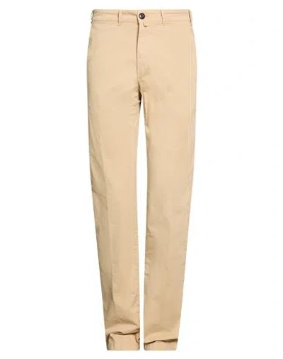 Barbour Man Pants Beige Size 30 Cotton, Elastane In Yellow