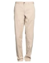 Barbour Man Pants Beige Size 38 Cotton, Elastane In Beige