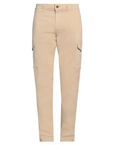 Barbour Man Pants Camel Size 38 Cotton, Elastane In Beige