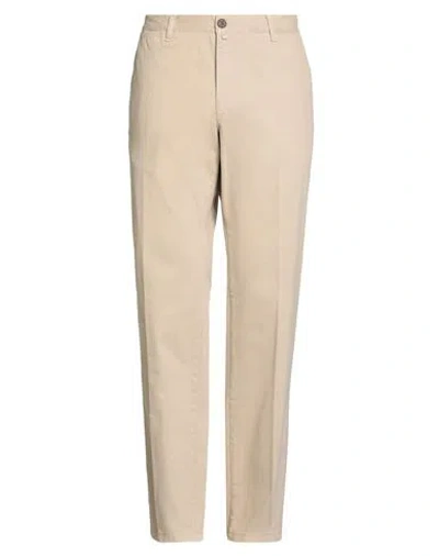Barbour Man Pants Beige Size 38 Cotton, Elastane In Sand