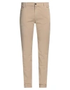 Barbour Man Pants Camel Size 38 Cotton, Elastane In Beige