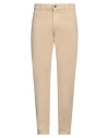 Barbour Man Pants Camel Size 38 Cotton, Elastane In Beige