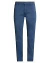 Barbour Man Pants Blue Size 40 Cotton, Elastane In Blue