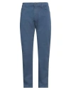 Barbour Man Pants Blue Size 40 Cotton, Elastane