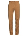 Barbour Man Pants Camel Size 42 Cotton, Elastane In Brown