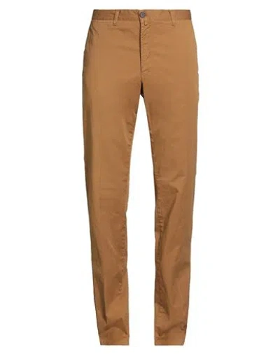Barbour Man Pants Camel Size 42 Cotton, Elastane In Sand