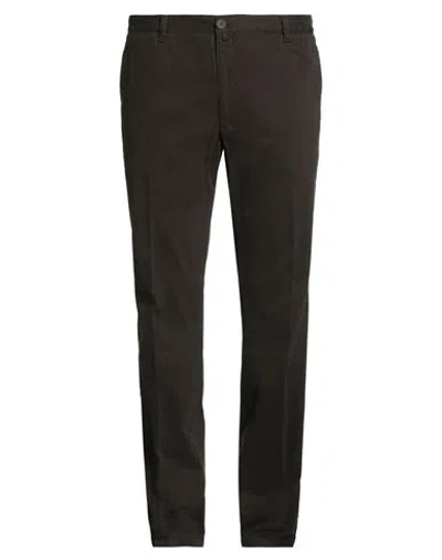 Barbour Man Pants Dark Brown Size 40 Cotton, Elastane