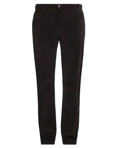 Barbour Man Pants Dark Brown Size 44 Cotton, Elastane In Black