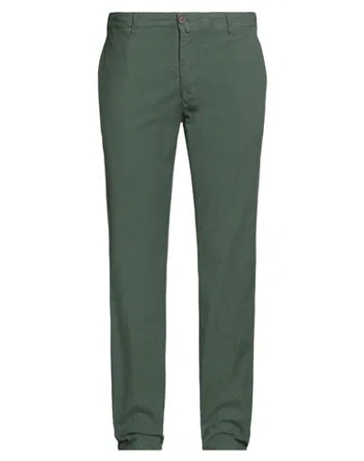 Barbour Man Pants Dark Green Size 44 Cotton, Elastane