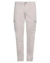 Barbour Man Pants Beige Size 40 Cotton, Elastane In Grey