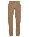 Barbour Man Pants Khaki Size 38 Cotton, Elastane In Brown
