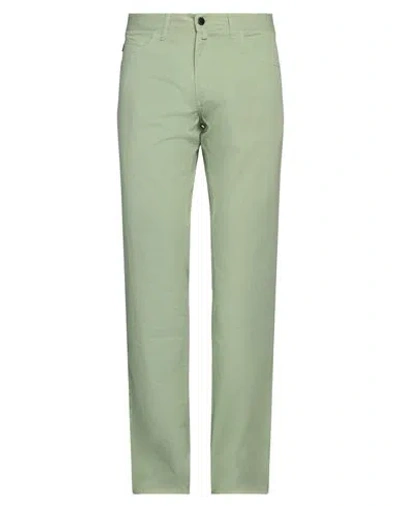 Barbour Man Pants Light Green Size 34 Cotton