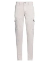 Barbour Man Pants Light Grey Size 30 Cotton, Elastane
