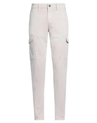 Barbour Man Pants Light Grey Size 30 Cotton, Elastane In Grey
