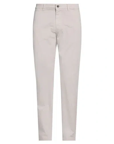 BARBOUR BARBOUR MAN PANTS LIGHT GREY SIZE 38 COTTON, ELASTANE