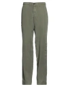 Barbour Man Pants Military Green Size 28 Cotton, Linen In Gray