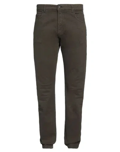 Barbour Man Pants Military Green Size 40 Cotton, Elastane