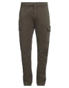 Barbour Man Pants Military Green Size 36 Cotton, Elastane