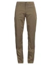 Barbour Man Pants Military Green Size 40 Cotton, Lyocell, Elastane In Green