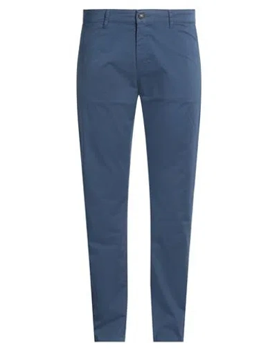 Barbour Man Pants Navy Size 36 Cotton, Elastane In Navy