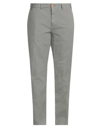 Barbour Man Pants Sage Green Size 44w-32l Cotton, Elastane