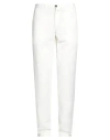 Barbour Man Pants White Size 36 Cotton, Linen In White