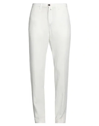 BARBOUR BARBOUR MAN PANTS WHITE SIZE 36 LYOCELL, LINEN