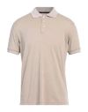 Barbour Man Polo Shirt Beige Size L Cotton, Polyester
