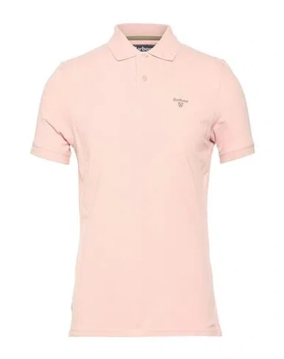 Barbour Man Polo Shirt Blush Size S Cotton In Animal Print